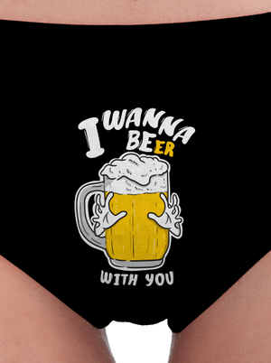 I wanna beer női bugyik Black