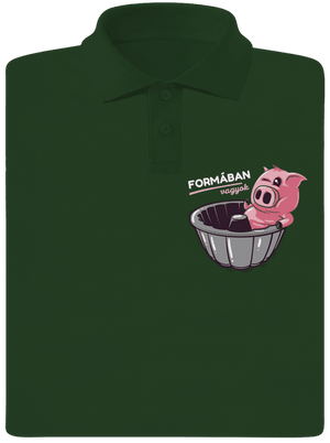 Formában férfi pólóingek Bottle Green Mal