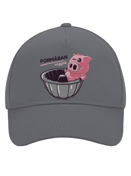 Formában baseballsapka Graphite grey