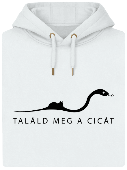 Találd meg a cicát unisex prémium pulóver Snowwhite