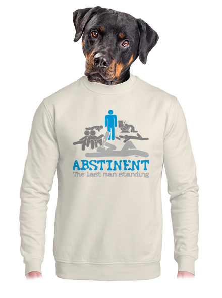Absztinens unisex crewneck Off White