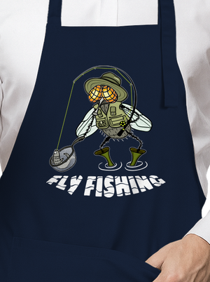 Fly fishing kötény Navy