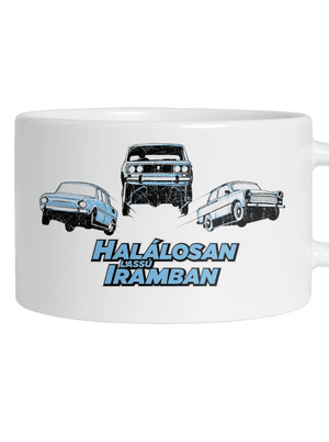 Halálosan lassú iramban macaron bögre White