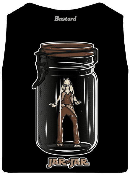 Jar in jar férfi trikó Black