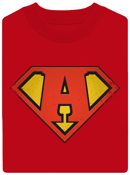 Szuperhős vagyok unisex crewneck Red
