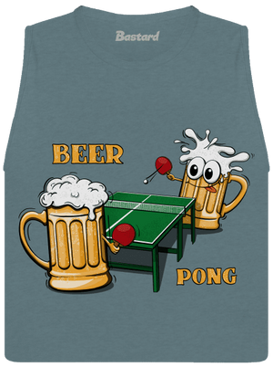 Beer pong női bővített trikó Heather Deep Teal