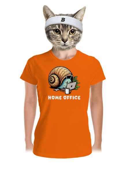 Sneka home office női sportpóló Neon Orange