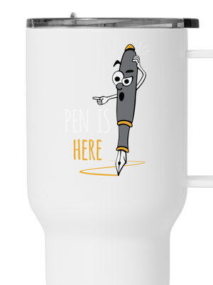 Pen is here termosz bögre White