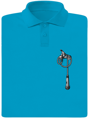 A zuhanny alatt férfi pólóingek Blue Atol