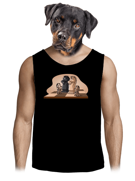 Sakkcsalád férfi trikó Black