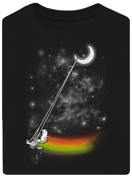 Unicorn universe unisex túlméretezett póló Black