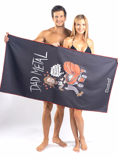 Dad metal mikroszálas törölköző
