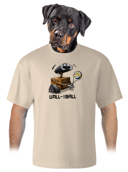Vall-iball unisex túlméretezett póló Almond
