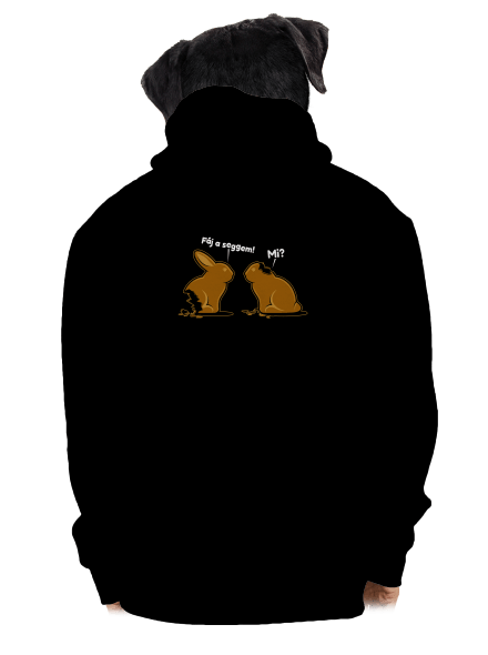 Fáj a seggem! cipzáras férfi pulóver Black