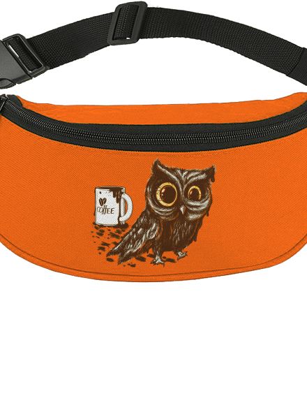 Koffeinfüggő bagoly övtáska Orange