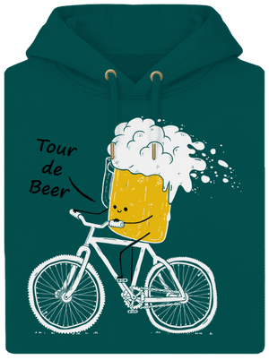 Tour de beer unisex prémium pulóver Emerald Green