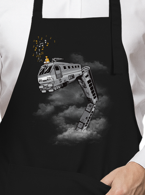 Snake Train kötény Black