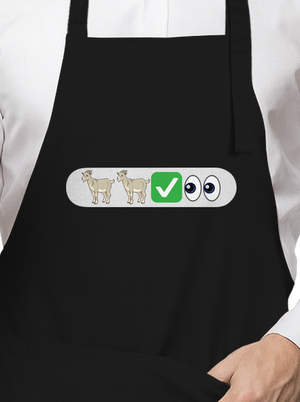 Emoji kötény Black