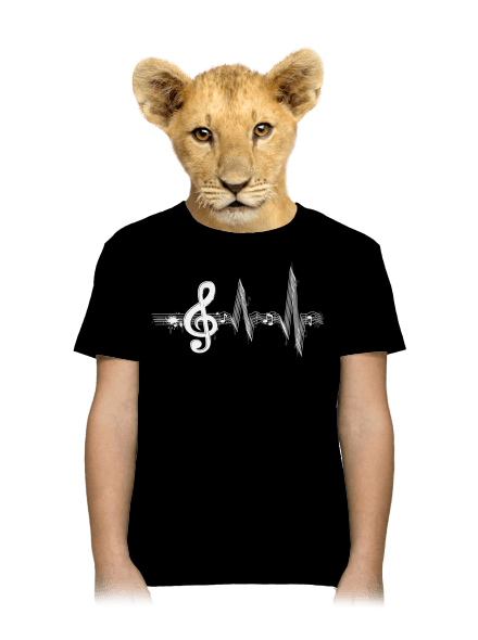 A zene az életem gyerek póló Black