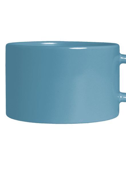 Nyomtatás nélkül macaron bögre Blue Macaron