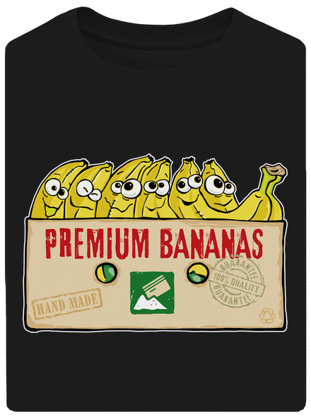 Premium Bananas unisex túlméretezett póló Black