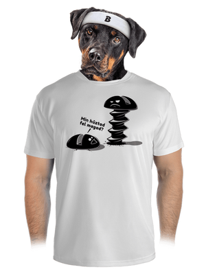 Felhúzva férfi sportpóló White