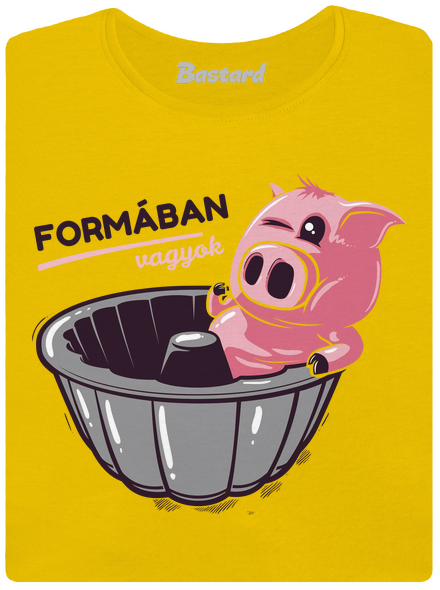 Formában női póló Yellow