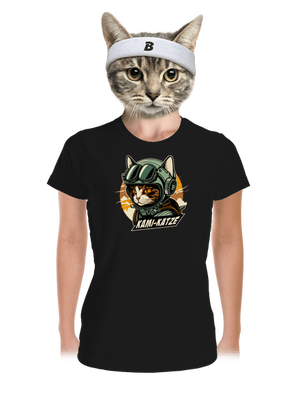 Kami-Katze női sportpóló Black