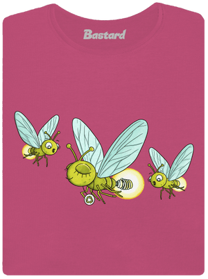 Szentjánosbogár prémium női póló Magenta