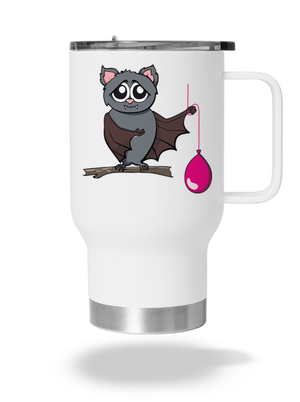 Denevér termosz bögre White