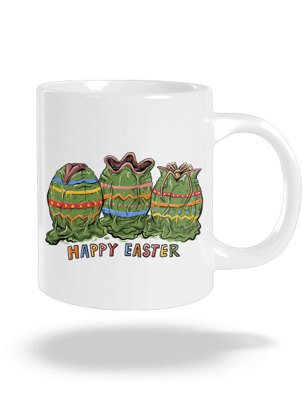 Happy easter nagy bögre White