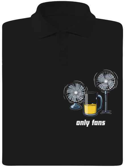 Only fans férfi pólóingek Black