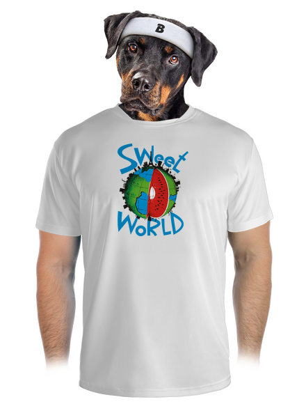 Sweet world férfi sportpóló White