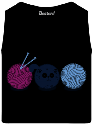 Macska férfi trikó Black