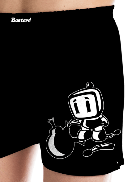 Bomberman férfi alsó nadrág Black