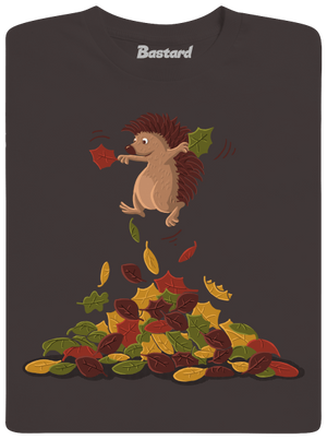 A levelek öröme férfi hosszú ujjú póló Bear Brown