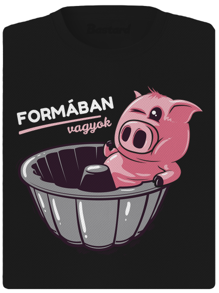 Formában női sportpóló Black