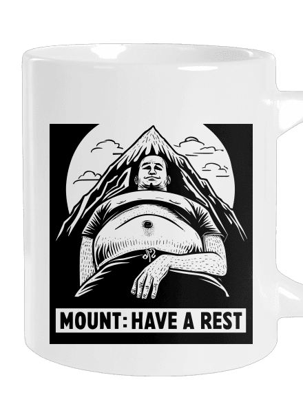 Mount have a rest nagy bögre White