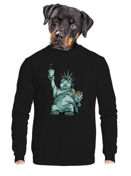 Amerikai bálvány unisex crewneck Black