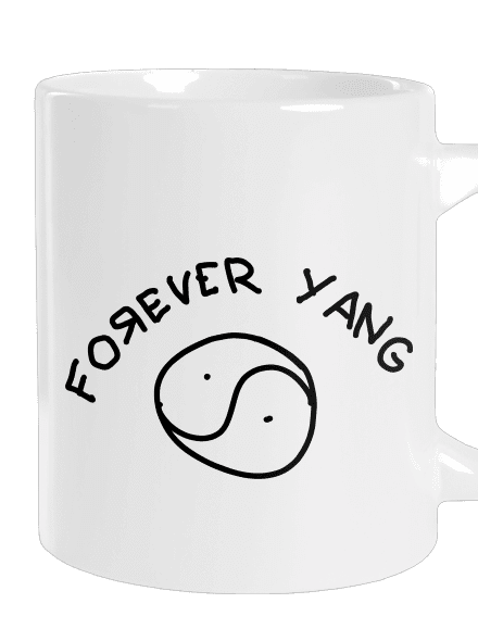 Forever Yang nagy bögre White