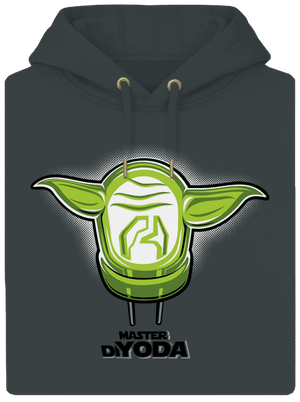 Master DiYoda unisex prémium pulóver Charcoal
