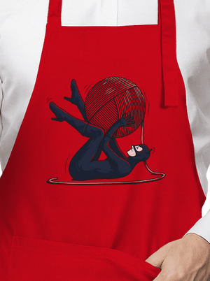 Catwoman kötény Red