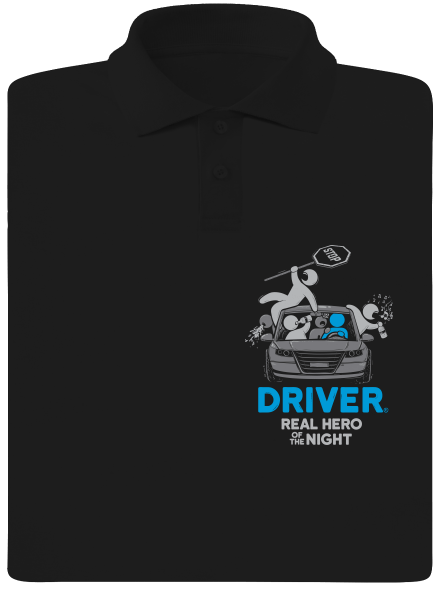 Driver férfi pólóingek Black