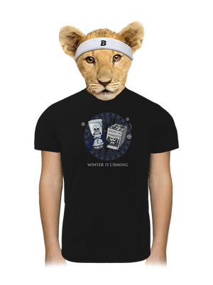 Winter is coming gyerek sport póló Black
