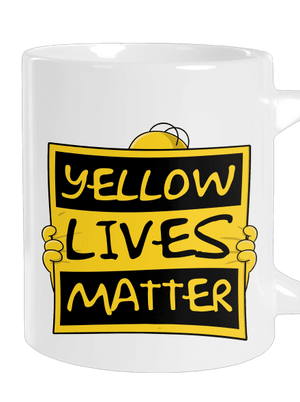 Yellow lives matter nagy bögre White