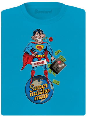 Supermachoman női sportpóló Blue Atol