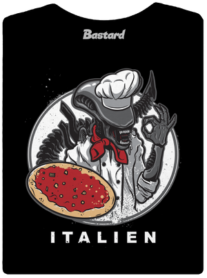 Italien prémium női póló Black