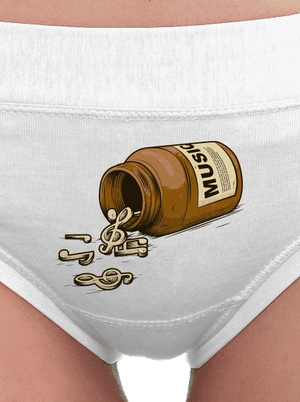 Music Pills női bugyik White