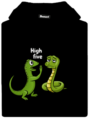 High Five gyerek kenguruzsebes pulóver Black