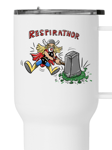 Respirathor termosz bögre White